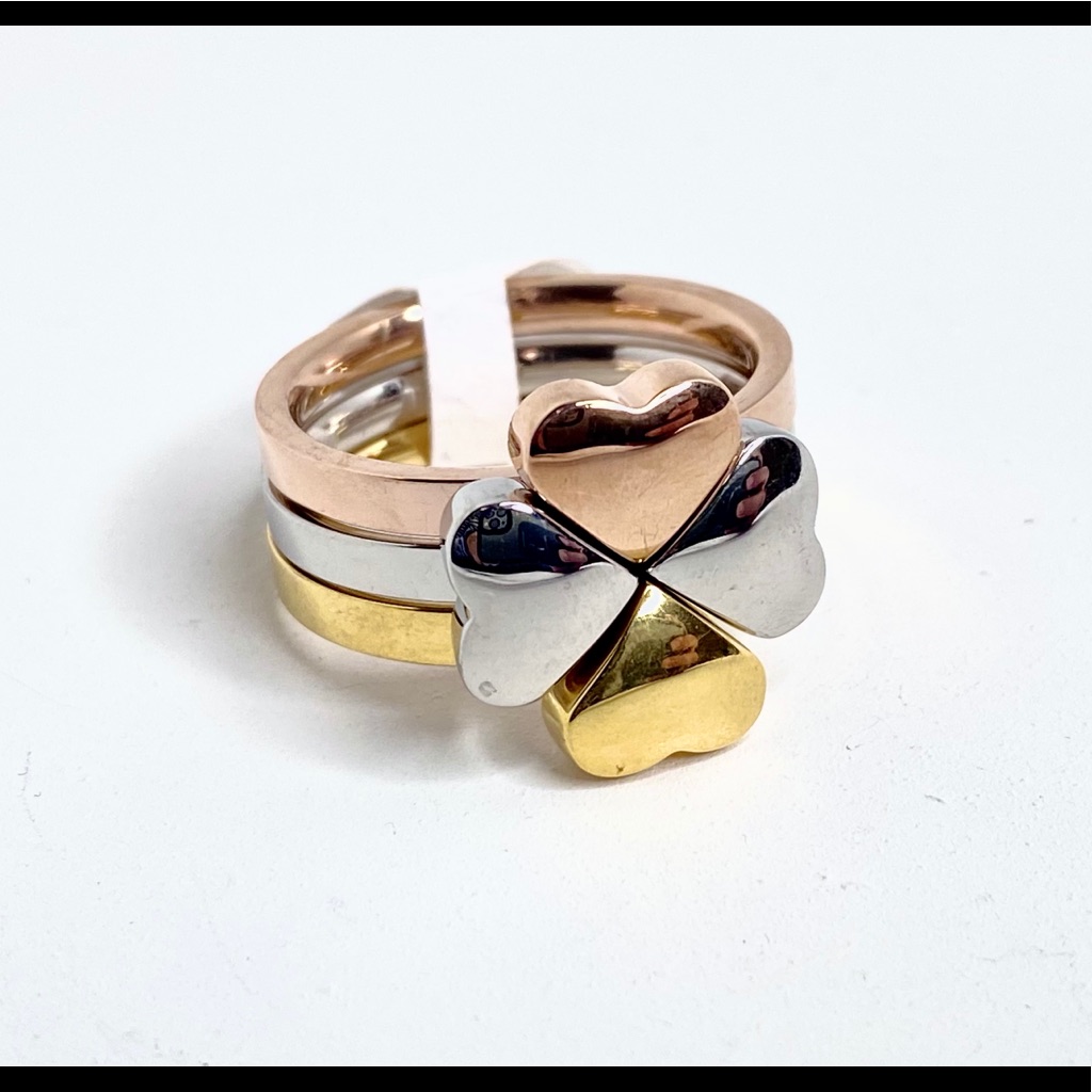 Clover Plain Ring Set